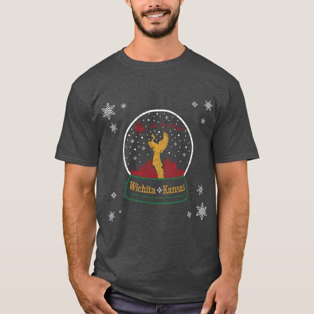 T-shirt Le Gardien du monde des neiges de Noël des Plaines (Devant)
