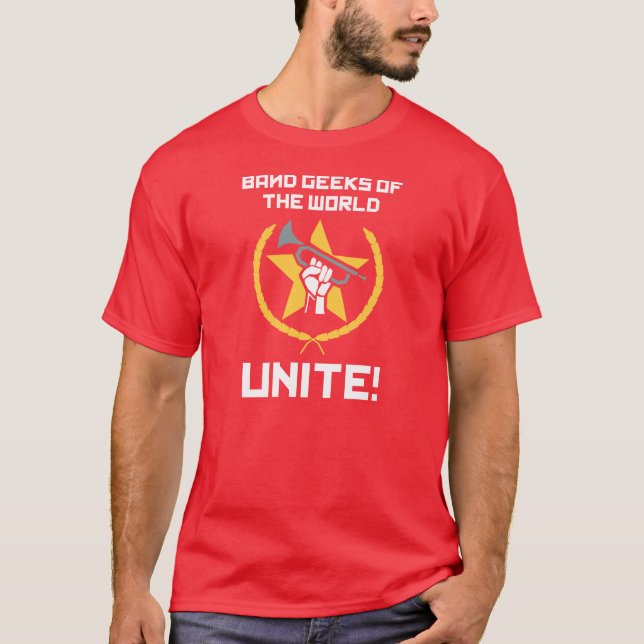 T-shirt Le geeks de bande du monde, unit ! (Devant)