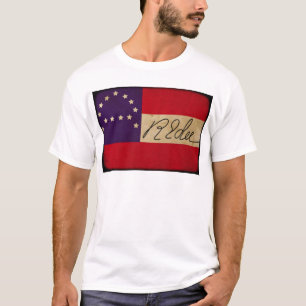 T-shirt Le Général Lee Headquarters Flag avec la signature