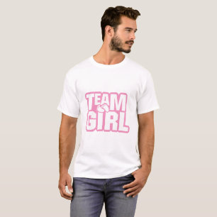 T-shirt Le genre de baby shower de fille d'équipe