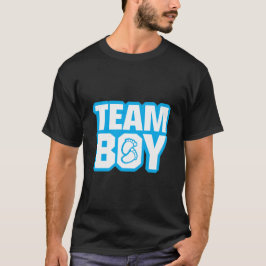 T-shirt Le genre de baby shower de garçon d'équipe