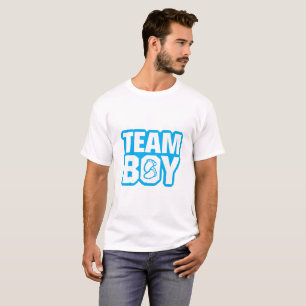 T-shirt Le genre de baby shower de garçon d'équipe