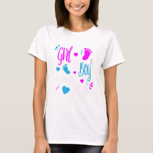 T-shirt Le genre de baby shower indiquent le T3 de partie
