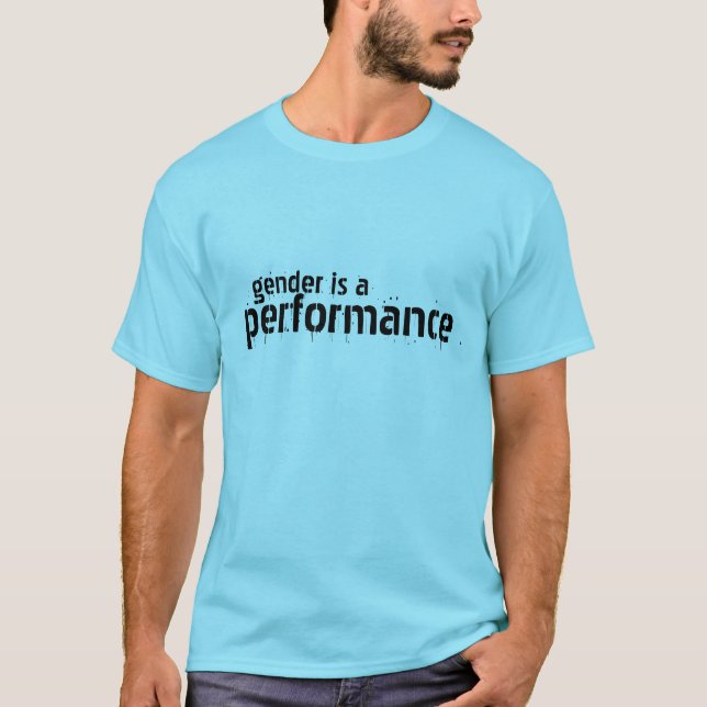 T-shirt Le genre est une représentation (Devant)