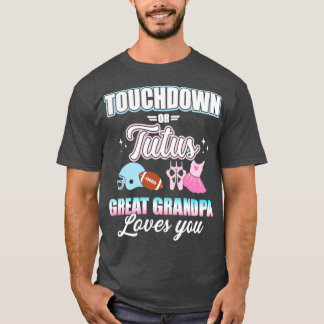 T-shirt Le genre révèle des toucher ou tutus arrière grand