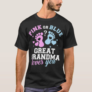 T-shirt Le genre révèle grand-mère