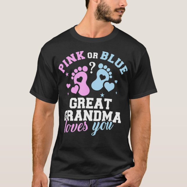 T-shirt Le genre révèle grand-mère (Devant)