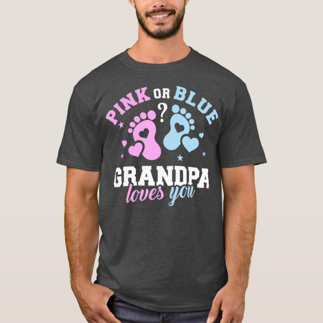 T-shirt Le genre révèle grand-père (Devant)