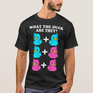 T-shirt Le genre révèle les jumeaux Ce que sont les canard
