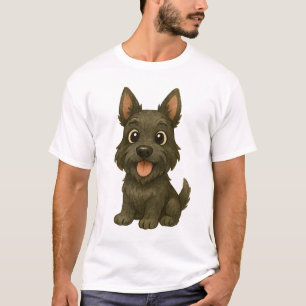 T-shirt Le gentleman Diehard : Scottish Terrier vintage