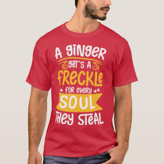 T-shirt Le gingembre devient frecké