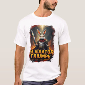 T-shirt Le gladiateur triomphe La lutte avec la vie donne 