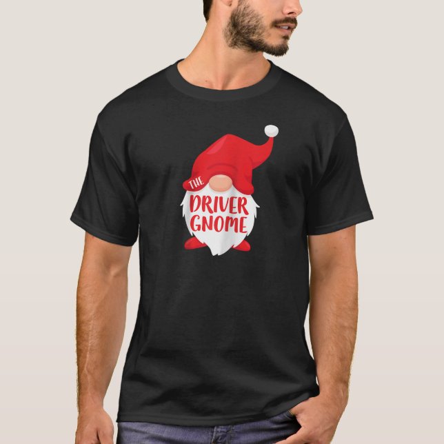 T-shirt Le Gnome Conducteur Costume de Noël Assorti Ragla (Devant)
