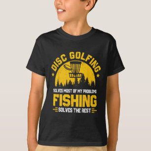 T-shirt Le golf à disque résout la plupart des problèmes,