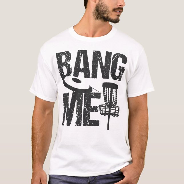T-shirt Le golf de disque me frappent rétro cadeau de (Devant)