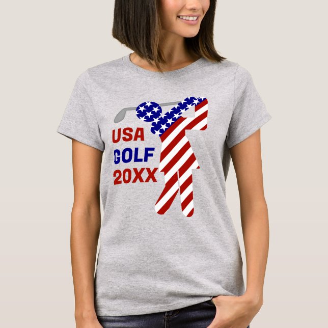 T-shirt LE GOLF DES FEMMES Patriotiques (Devant)