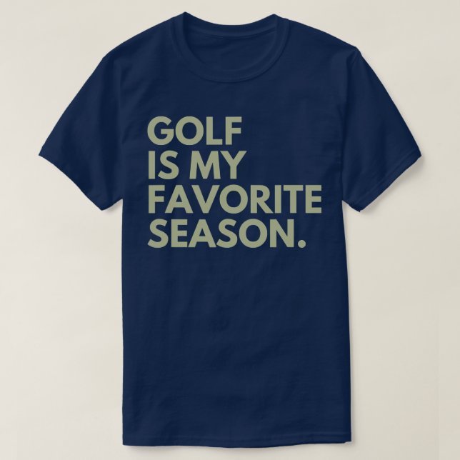 T-shirt Le golf est ma saison préférée  (Design devant)