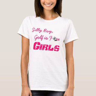 T-shirt Le golf est pour des filles