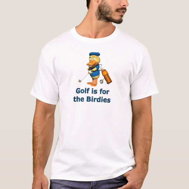 T-shirt Le golf est pour les oiseaux (Devant)