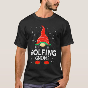 T-shirt Le golf Gnome Famille de Noël Pyjama Golf