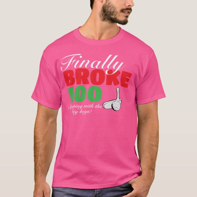 T-shirt Le golfeur avide atteint un jalon sportif (Devant)