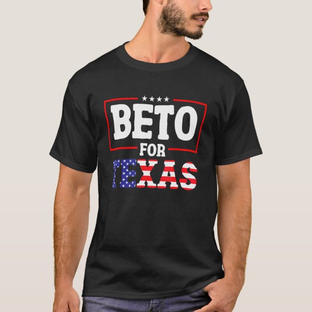 T-shirt Le Gouverneur Beto Pour Le Texas (Devant)