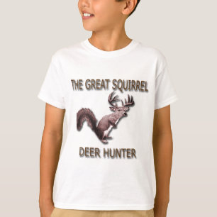 T-shirt Le grand chasseur de cerfs communs d'écureuil