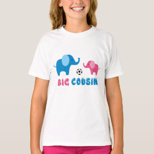 T-shirt Le grand football d'éléphant de cousin