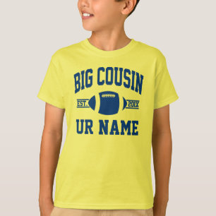 T-shirt le grand football personnalisé de cousin