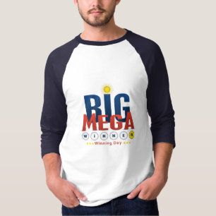 T-shirt le grand gagnant de la journée de célébration l