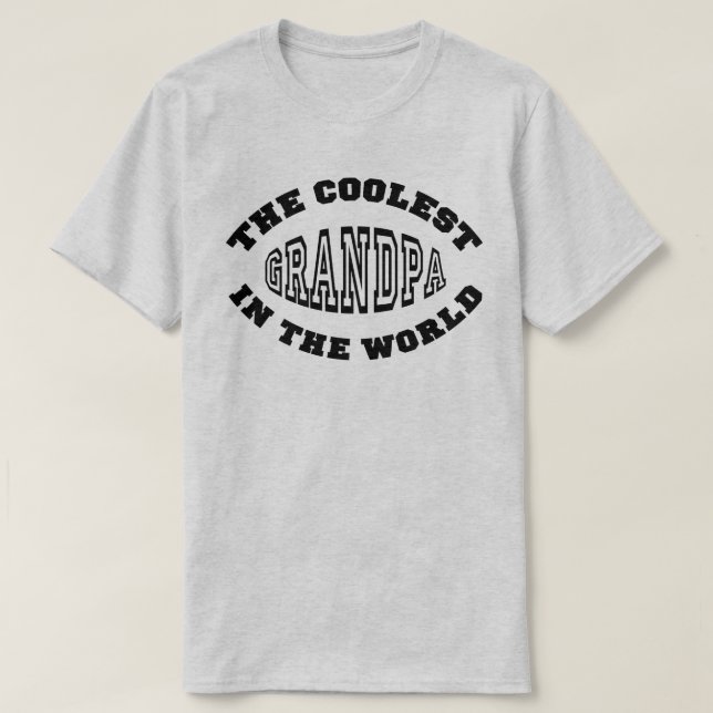 T-shirt Le grand-papa le plus frais (Design devant)