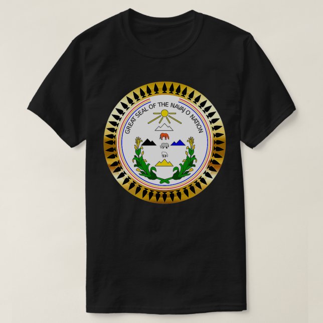 T-shirt Le Grand Sceau De La Nation Navajo  (Design devant)