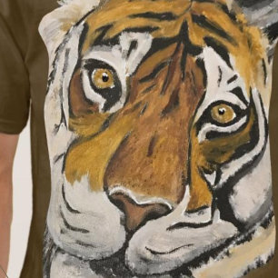 T-shirt Le grand visage joyeux de Tiger Multimédia