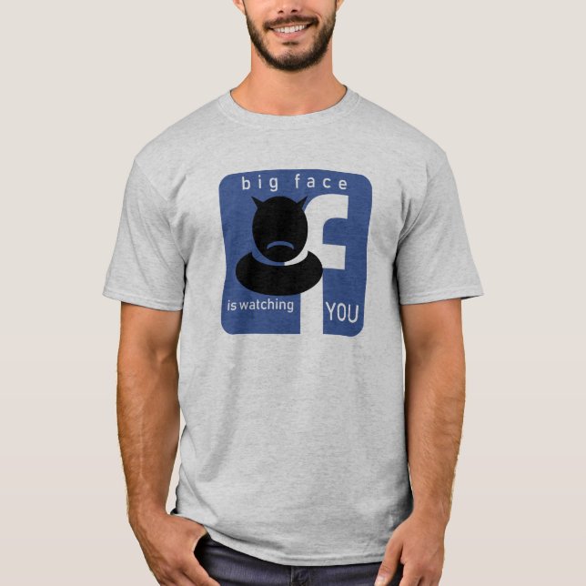 T-shirt Le grand visage vous observe (Devant)