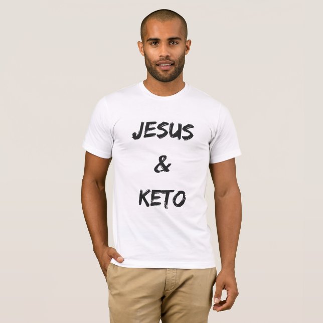 T-shirt Le graphique T des hommes de Jésus et de cétonique (Devant entier)