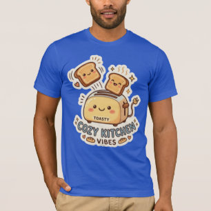 T-shirt Le grille-pain heureux Tee-shirt autocollant pet