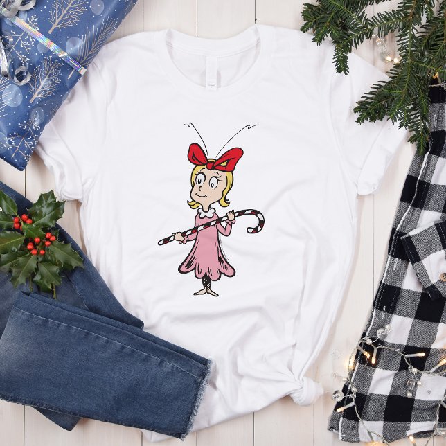 T-shirt Le Grinch | Cindy-Lou Qui - Tenir un Sucre de cann (Créateur téléchargé)