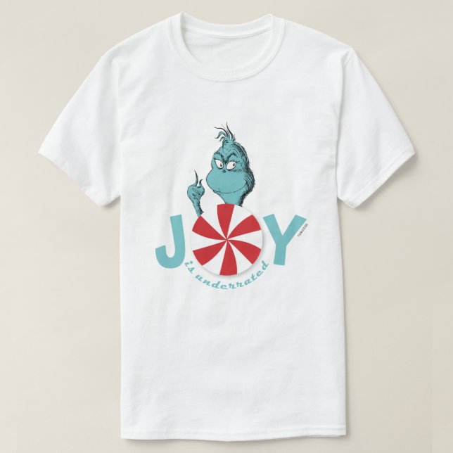 T-shirt Le Grinch | La joie est sous-évaluée (Design devant)
