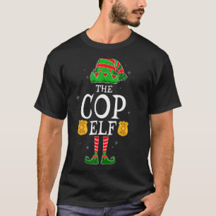 T-shirt Le groupe Cop Elf Matching Family Christmas Police