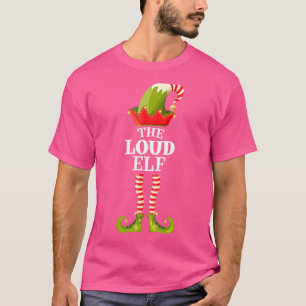 T-shirt Le groupe de Noël de l'elfe bruyant, famille assor