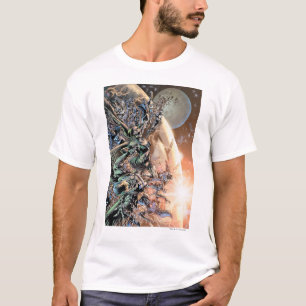 T-shirt Le groupe et la lune de nuit les plus noirs