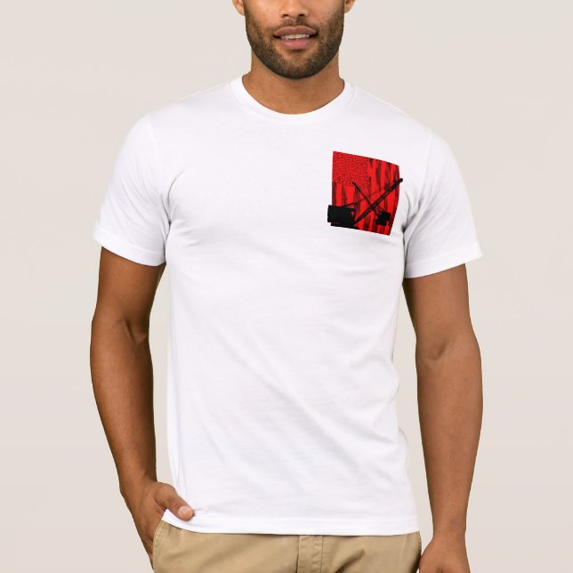 T-SHIRT LE GRUTIER ÉGALE LA GRUE DE CHENILLE DE CHEMISE DE (Devant)