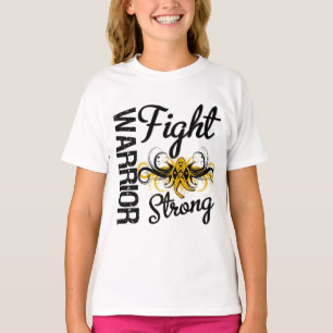 T-shirt Le guerrier combat une annexe forte Cancer