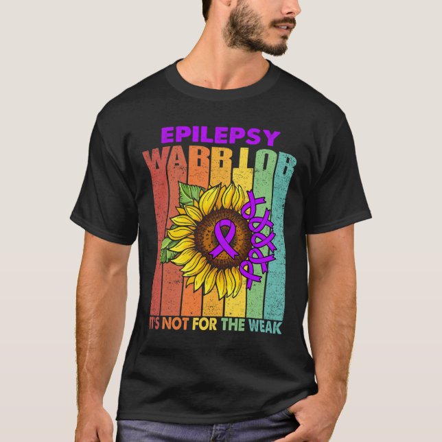 T-shirt Le guerrier de l'épilepsie n'est pas pour les faib (Devant)