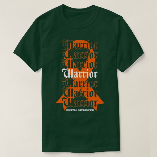 T-shirt Le guerrier de sensibilisation au cancer de l'endo (Design devant)