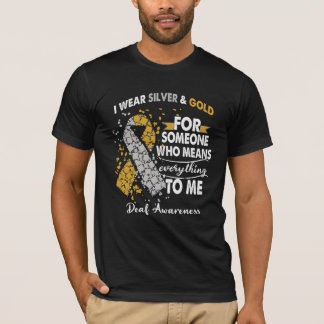 T-shirt Le guerrier de sensibilisation aux sourds soutient