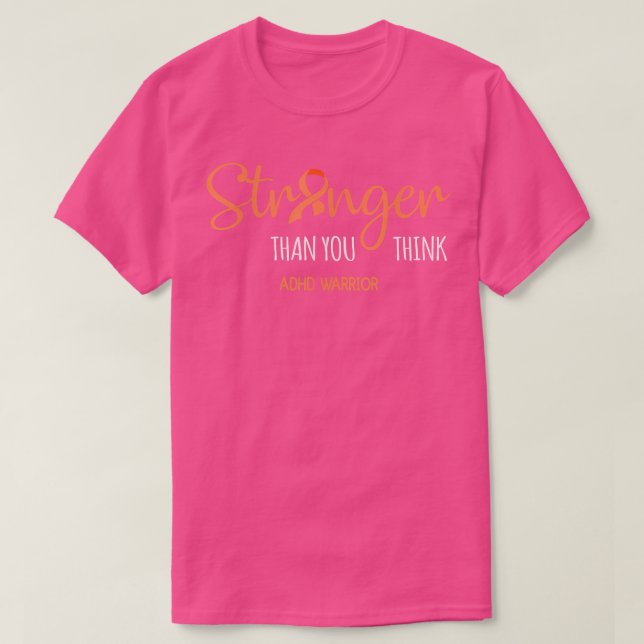 T-shirt Le guerrier du TDAH est plus fort que vous ne pens (Design devant)