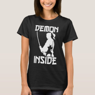 T-shirt Le guerrier japonais démon Samurai Katana épée Jap