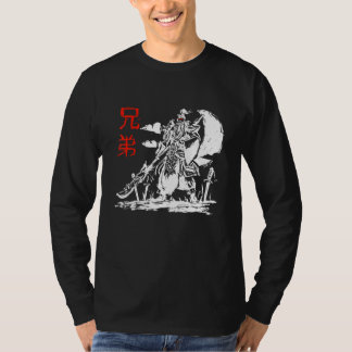 T-shirt Le guerrier japonais Samurai Ninja Kanji Design