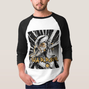 T-shirt Le guerrier manga Raglan